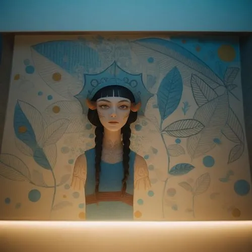 nefertiti,ancient egyptian girl,wall painting,wall decoration,geiko,tretchikoff,Photography,Documentary Photography,Documentary Photography 01