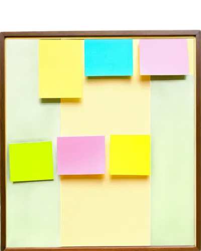 Schedule board, wooden frame, glass front, colorful sticky notes, metallic pins, daily planner, weekly organizer, morning sunlight, shallow depth of field, warm color tone, 3/4 composition, slight blu