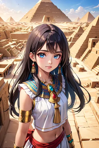 ancient egypt,ancient egyptian girl,cleopatra,ancient egyptian,karnak,dahshur,giza,pharaonic,egyptian temple,egyptian,egyptology,pharaoh,ramses ii,pharaohs,sphinx pinastri,pyramids,maya,khufu,ancient city,the ancient world,Anime,Anime,General