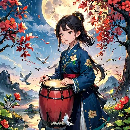 taiko,chuseok,mid-autumn festival,kimono,yukata,tanabata,hanami,autumn background,hanbok,inuyasha,longmei,eiko,zhiyuan,spring festival,honmaru,maoyuan,koto,guqin,japanese floral background,japanese sakura background,Anime,Anime,General