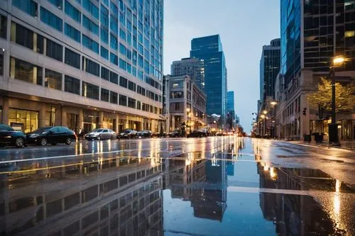 streeterville,paulista,5th avenue,puddles,waterstreet,reflejo,puddle,refleja,city scape,cityscapes,rainswept,rainville,paved square,reflections,financial district,new york streets,reflections in water,reflecting pool,ukrainy,water reflection,Photography,Documentary Photography,Documentary Photography 35