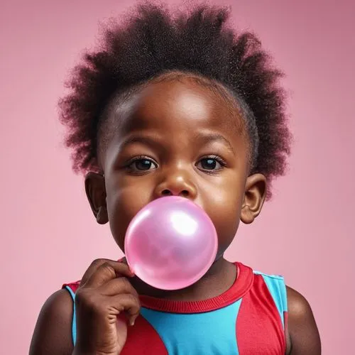 bubblegum,bubble gum,little girl with balloons,bubble blower,little girl in pink dress,diabetes in infant,Photography,General,Realistic