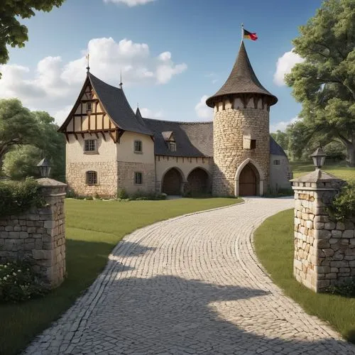 medieval castle,bach knights castle,rattay,bethlen castle,waldeck castle,castle sponeck,moated castle,chateau,templar castle,fairy tale castle,royaumont,fairytale castle,neufchateau,monbazillac castle,fairy tale castle sigmaringen,wewelsburg,fortified church,hedeby,3d rendering,outreau,Photography,General,Realistic