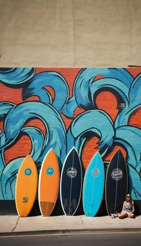 quiver,surfboards,longboards,dinghies,skateboards,maser,skiboards,boards,surfers,kayaks,sleds,quivers,longboard,skaters,board wall,lady's board,bobsleds,surfboard,sand board,teal and orange,Illustration,Retro,Retro 24