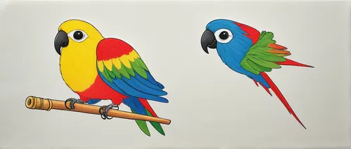 couple macaw,parrot couple,bird painting,edible parrots,passerine parrots,colorful birds,birds on a branch,bird couple,parrots,golden parakeets,yellow-green parrots,lovebird,tropical birds,sun conures,birds on branch,rainbow lorikeets,parakeets,macaws,budgies,fur-care parrots,Art,Artistic Painting,Artistic Painting 26