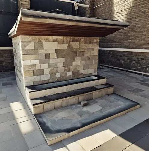 stone ramp,stone stairs,stone stairway,natural stone,outside staircase,baptistry,Photography,General,Realistic