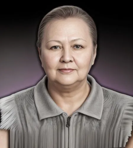 this is a portrait of an older woman,namatbayeva,otunbayeva,nazarbayeva,ibragimova,megawati,hirono,Common,Common,Natural