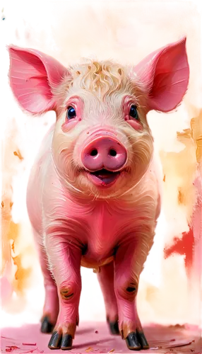 pig,kawaii pig,suckling pig,porker,swine,ham,domestic pig,babi panggang,piggy,piglet,pork,bay of pigs,hog,lardon,mini pig,hog xiu,pancetta,pot-bellied pig,pig's trotters,piggybank,Conceptual Art,Oil color,Oil Color 20