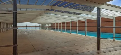 termales balneario santa rosa,pool house,leisure facility,swimming pool,daylighting,aqua studio,thermae,archidaily,dug-out pool,glass roof,folding roof,thermal bath,wooden roof,roof top pool,outdoor pool,wooden beams,pool bar,hall roof,dolphinarium,prefabricated buildings,Photography,General,Realistic