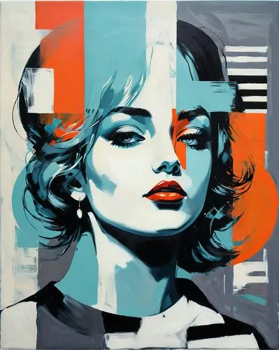 nielly,cool pop art,pop art style,modern pop art,effect pop art,pop art girl,Conceptual Art,Oil color,Oil Color 02