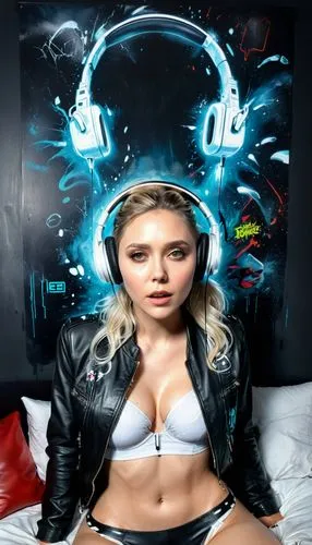 headphones,headset,headphone,electro,ps3,dj,sega genesis,vinyl player,cool blonde,cyborg,hdr,ai,digiart,girl at the computer,blonde woman,headsets,wireless headset,hd,3d background,electron,Conceptual Art,Graffiti Art,Graffiti Art 08