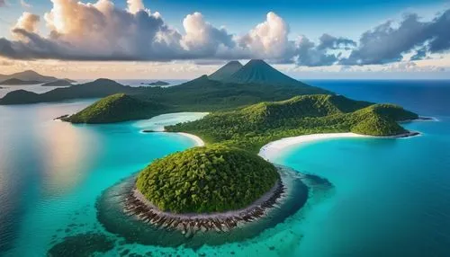 french polynesia,seychelles,fiji,tahiti,bora bora,moorea,kei islands,raja ampat,flying island,southern island,mushroom island,bora-bora,islands,an island far away landscape,island suspended,polynesia,samoa,bird island,uninhabited island,islet,Photography,General,Realistic