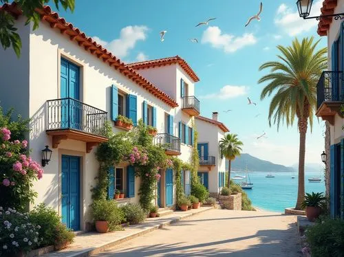 altea,seaside resort,provencal,houses clipart,seaside country,seaside view,mediterranean,greek island,marbella,greek islands,ponsa,south france,majorcan,ligures,grecia,balearic islands,positano,kefalonia,mediterrean,majorca,Photography,General,Realistic