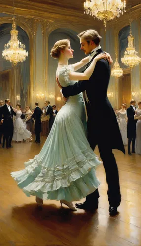 Imagine a romantic cavorting dance in a elegant ballroom.,ballroom dance,ballroom,waltz,latin dance,dancing couple,dancesport,argentinian tango,ballroom dance silhouette,country-western dance,square d