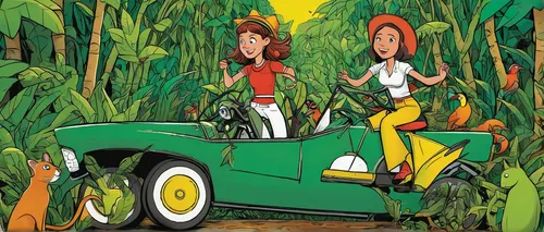 forest workers,a collection of short stories for children,bamboo car,monkey island,book illustration,arrowroot family,plants under bonnet,green animals,artocarpus,children's fairy tale,happy children playing in the forest,muscle car cartoon,cartoon forest,childrens books,forest animals,farmer in the woods,brock coupe,frutti di bosco,passepartout,hemp family,Illustration,Vector,Vector 14