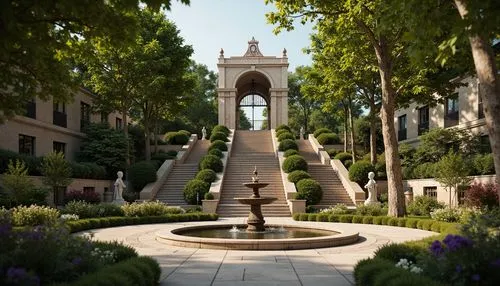 kifissia,beverly hills,gaudi park,beverly hills hotel,sursock,garden of the fountain,caltech,palo alto,stonebriar,winding steps,icon steps,walkway,water stairs,courtyards,sundial,biopolis,city fountain,august fountain,monaco,escaleras