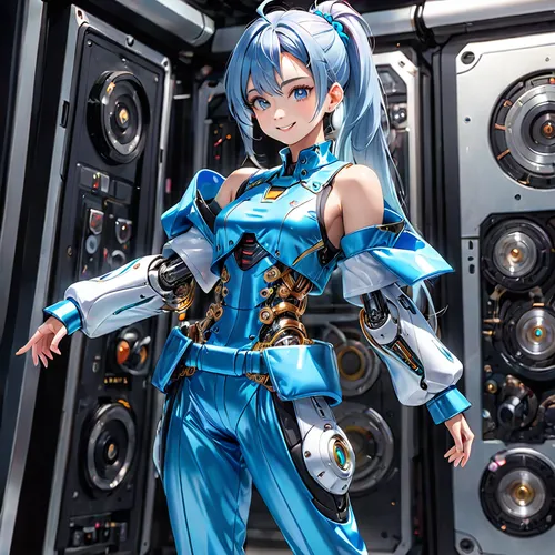 vocaloid,hatsune miku,anime japanese clothing,sound carrier,kantai collection sailor,anime 3d,miku,kotobukiya,aqua,cpu,hifi extreme,cyber,cybernetics,motherboard,light cruiser,blue heart,winterblueher,server,alloy,myosotis,Anime,Anime,General