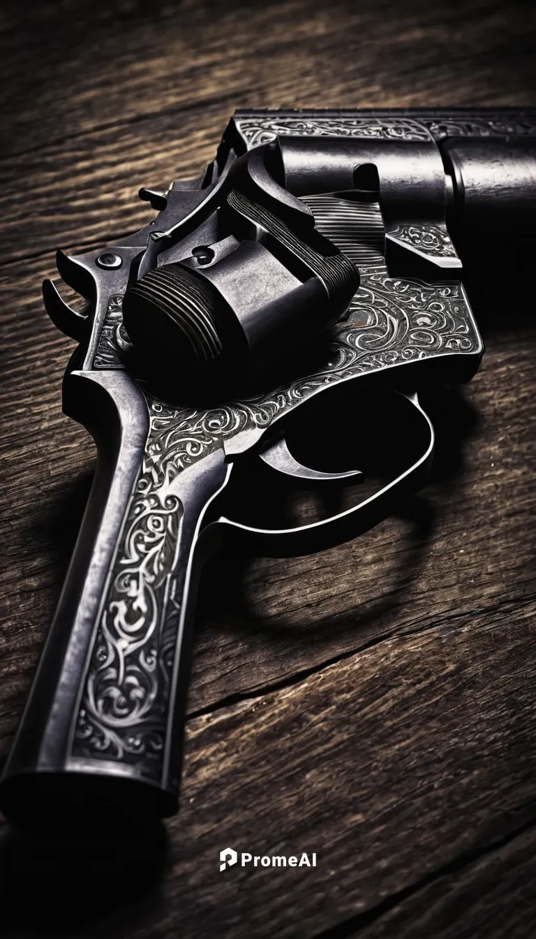 A menacing gun cast in shadows.,smith and wesson,vintage pistol,colt 1873,handgun,air pistol,a pistol shaped gland,45 acp,colt 1851 navy,revolvers,firearm,gun accessory,combat pistol shooting,handgun 