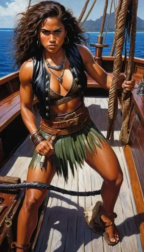 polynesian girl,polynesians,moana,hinemoa,polynesian,tangaroa,Illustration,American Style,American Style 07