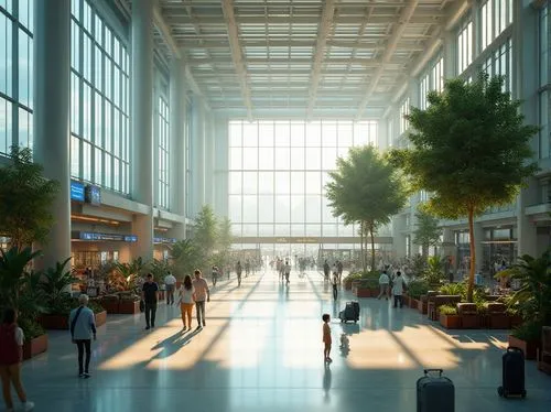 concourse,the airport terminal,mco,renderings,aeroport,atriums,wintergarden,kci,worldport,dulles,concourses,skyways,schipol,airports,hartsfield,aeroportos,haneda,pulkovo,airport,iah,Photography,General,Realistic