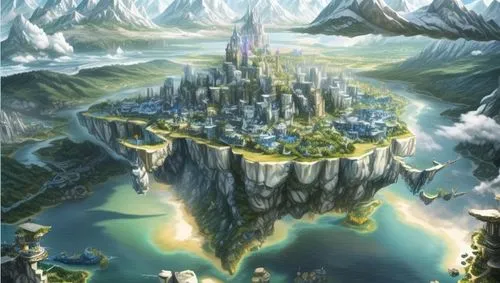 gondolin,tirith,alfheim,beleriand,fablehaven,fantasy city