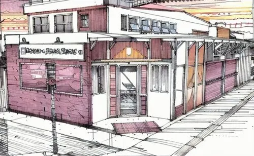 dull colors, sunset lighting, city street,watercolor tea shop,watercolor cafe,izakaya,new york restaurant,ben's chili bowl,rosa cantina,bistro,yolanda's-magnolia,house drawing,pastry shop,brandy shop,