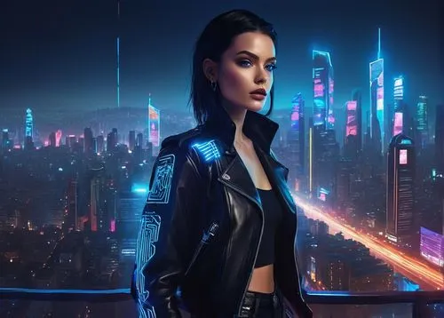 cyberpunk,futuristic,cg artwork,renegade,valerian,digital compositing,birds of prey-night,dystopian,terminator,femme fatale,jaya,jacket,cyber,metropolis,sci-fi,sci - fi,sci fi,samara,solo,underworld,Photography,Fashion Photography,Fashion Photography 08