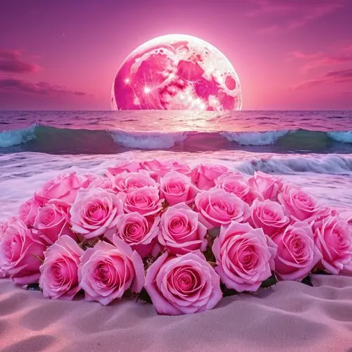 romantic rose,rose pink colors,pink roses,pink beach,pink rose,water rose,Photography,General,Realistic