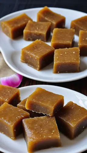 besan barfi,rasgula,indian sweets,diwali sweets,south asian sweets,caramel shortbread,coconut cubes,coffee soap,irish potato candy,nian gao,halva,peanut brittle,turrón,liver paste,dulce de leche,natural soap,chikki,peanut sauce,jaggery tree,coconut oil soap,Photography,General,Realistic