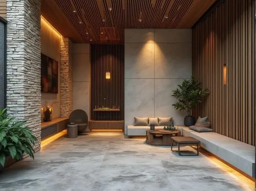 amanresorts,luxury bathroom,interior modern design,lobby,contemporary decor,hallway space,hotel lobby,luxury home interior,modern decor,ryokan,travertine,andaz,zen garden,entryway,corten steel,interior design,minotti,entryways,exposed concrete,hallway,Photography,General,Realistic