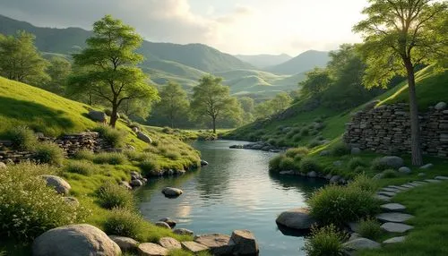 river landscape,green landscape,brook landscape,beautiful landscape,landscape background,mountain stream,nature landscape,fantasy landscape,mountain spring,alpine landscape,landscapes beautiful,shire,mountainous landscape,mountain landscape,nature wallpaper,landscape nature,natural scenery,green valley,the natural scenery,home landscape,Photography,General,Realistic