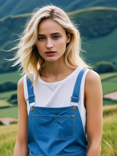 girl in overalls,dungarees,overalls,farm girl,michalka,denim