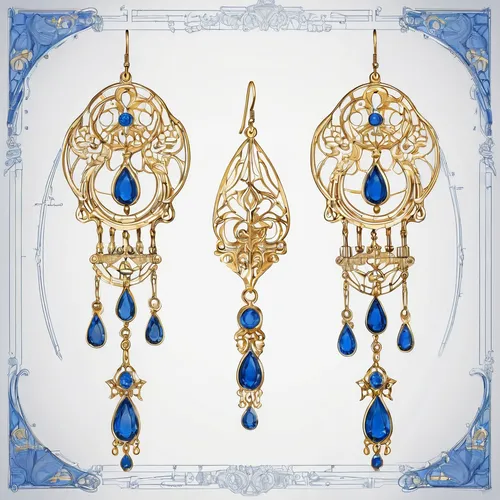 art nouveau frames,gold ornaments,frame ornaments,art nouveau design,art deco ornament,jewelry florets,motifs of blue stars,house jewelry,earrings,art nouveau,ornamental dividers,majorelle blue,mazarine blue,diadem,art nouveau frame,ornaments,princess' earring,jewelries,jewelry（architecture）,enamelled,Unique,Design,Blueprint