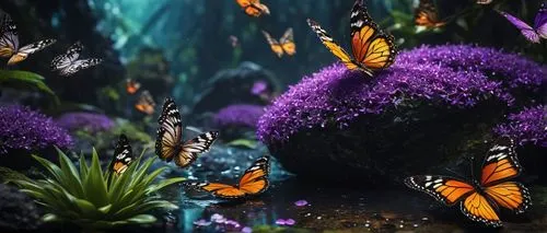 butterfly background,3d background,tropical butterfly,ulysses butterfly,blue butterfly background,underwater background,Photography,General,Fantasy