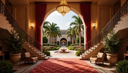 riad,amanresorts,rosecliff,dorne,entranceways,theed,beverly hills hotel,emirates palace hotel,breezeway,hallway,archways,mizner,walkway,beverly hills,entranceway,opulence,entryway,opulently,cochere,sursock