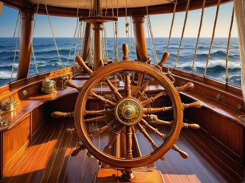 ship's wheel,ships wheel,wheelhouse,sea fantasy,seafaring,lighter aboard ship,at sea,bearing compass,compass rose,navigation,east indiaman,nautical star,porthole,caravel,sea sailing ship,magnetic compass,nautical paper,scarlet sail,maritime,nautical,Illustration,Realistic Fantasy,Realistic Fantasy 32