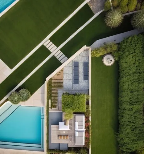 roof top pool,roof landscape,landscape design sydney,aerial view umbrella,aerial landscape,landscape designers sydney,lubetkin,outdoor pool,overhead shot,infinity swimming pool,verticality,house roofs