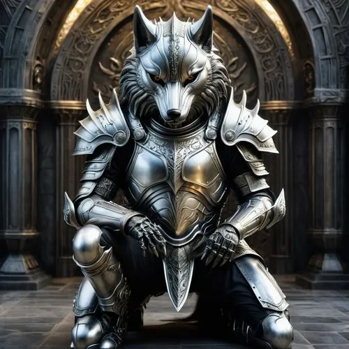 warden,ornstein,wulfstan,armored animal,knight armor,talhelm,guardian,thorgal,knight,lone warrior,crusader,silverthrone,apollyon,fenrir,arthurian,armored,auditore,ceolwulf,zorthian,imperatore,Conceptual Art,Sci-Fi,Sci-Fi 02