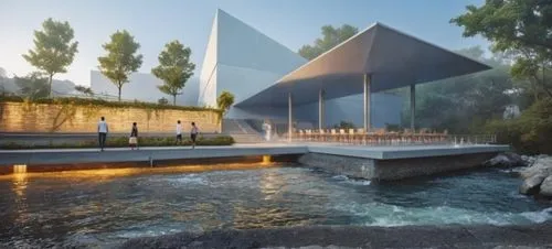 aquariums,acquarium,aqua studio,futuristic art museum,water cube,bjarke