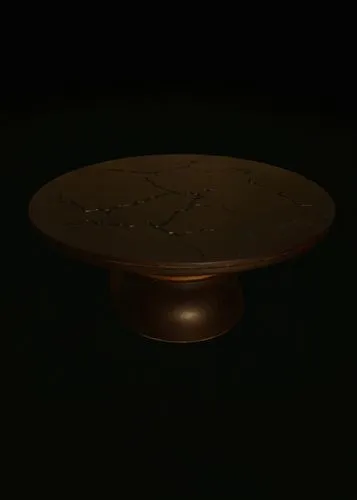 incense with stand,constellation pyxis,wooden spinning top,lid,cake stand,coffee table,wooden bowl,bronze,3d model,wooden plate,turn-table,stylized macaron,wooden spool,disc-shaped,spinning top,card t