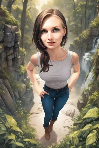 nissa,kimberlee,cartoon video game background,greenscreen,kimberlain,bobinska,Digital Art,Comic