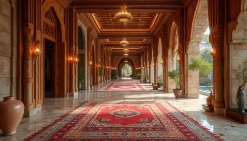 amanresorts,corridor,qasr al watan,hallway,persian architecture,emirates palace hotel,entrance hall,quasr al-kharana,royal interior,entranceway,dolmabahce,qasr al kharrana,habtoor,inside courtyard,corridors,marble palace,foyer,ritzau,hall of nations,rohm,Photography,General,Realistic