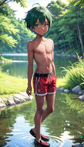 swimmer,water spinach,rei ayanami,tiki,alm,sea aster,tiber riven,summer background,swim,female swimmer,green water,hot spring,rowing dolle,lake tanuki,swim brief,wading,jin deui,brook,nikko,swimming,Anime,Anime,General