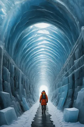 ice cave,glacier cave,ice hotel,ice castle,ice wall,crevasse,grosser aletsch glacier,gerlitz glacier,ice planet,ice climbing,antarctica,sci fiction illustration,antarctic,canal tunnel,snow shelter,blue caves,blue cave,descent,the glacier,south pole,Illustration,Realistic Fantasy,Realistic Fantasy 44