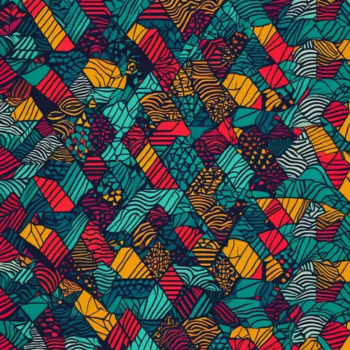 Design a minimalist desktop wallpaper with geometric patterns.,zigzag background,retro pattern,triangles background,background pattern,seamless pattern,vector pattern,colorful foil background,pineappl