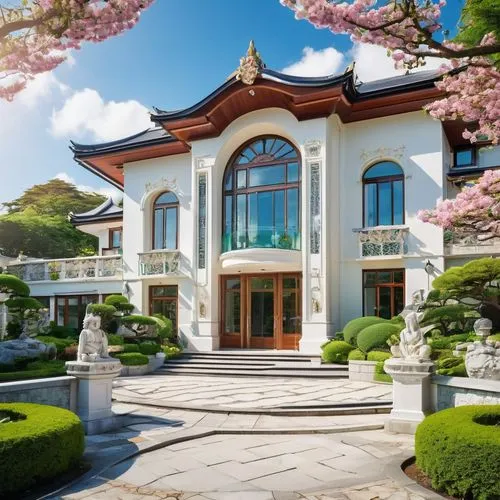 asian architecture,mansion,luxury home,luxury property,beautiful home,istana,dreamhouse,marble palace,palladianism,bendemeer estates,palatial,koreana,mansions,south korea,dalat,poshest,rosecliff,feng shui golf course,baan,miramare,Illustration,Japanese style,Japanese Style 04