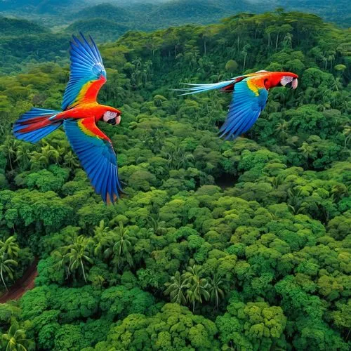 some macaws flying in its natural habitat,macaws of south america,macaws,macaws blue gold,couple macaw,blue macaws,tropical birds,beautiful macaw,scarlet macaw,colorful birds,blue and yellow macaw,mac