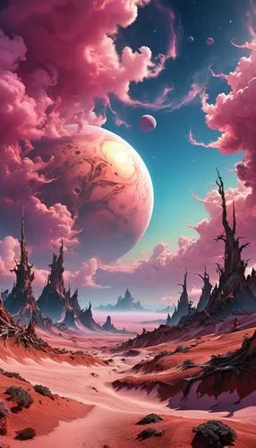 lunar landscape,fantasy landscape,alien planet,mushroom landscape,dune landscape,futuristic landscape,alien world,purple landscape,volcanic landscape,barsoom,desert landscape,wildstar,dune sea,moonscape,valley of the moon,desert desert landscape,moon valley,cartoon video game background,fantasy picture,dreamscape,Photography,Artistic Photography,Artistic Photography 03