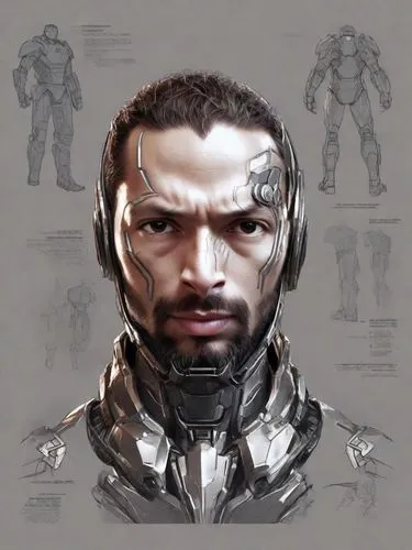 cyborg,shepard,3d man,steel man,concept art,chainlink,humanoid,vector,cg artwork,mercenary,human,vulcan,war machine,lando,male character,crossbones,spartan,alien warrior,sci fiction illustration,enforcer,Digital Art,Character Design