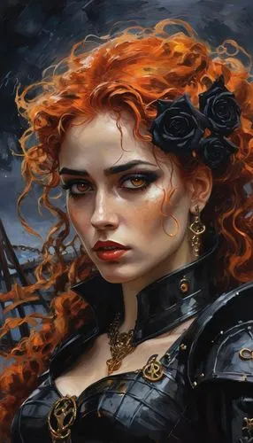 merida,etain,irisa,demelza,huiraatira,morwen,Conceptual Art,Oil color,Oil Color 10